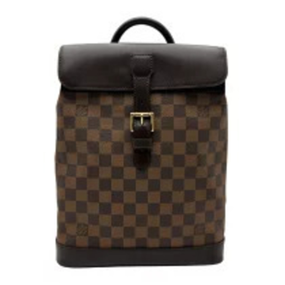 Louis Vuitton Soho Brown Damier Leather Backpack Daypack
